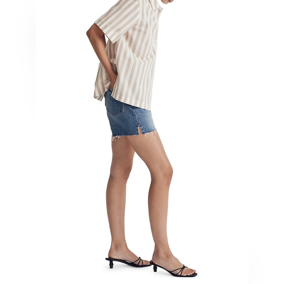 MadewellSignature Poplin Oversized Short-Sleeve Shirt - Picture 2 of 4